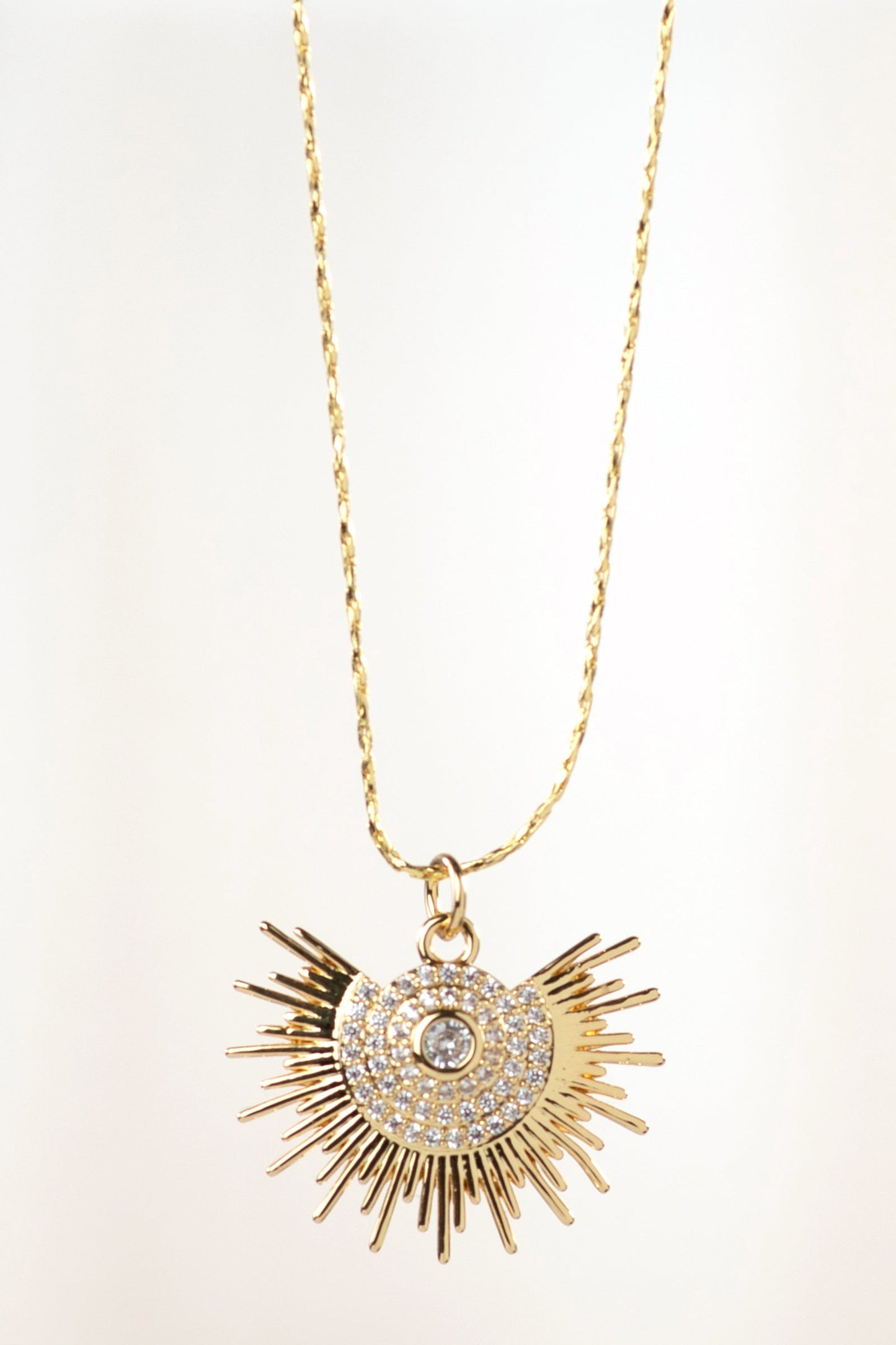 Textured Sunburst Charm