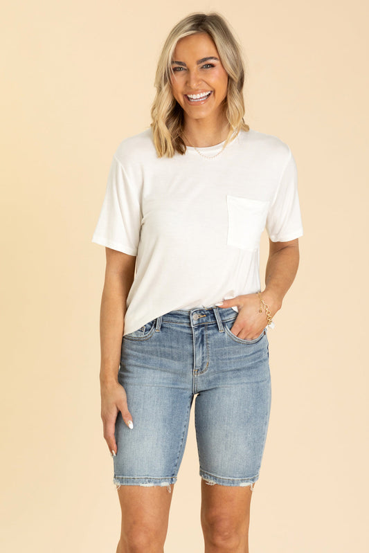 Judy Blue Medium Vintage Wash Bermuda Shorts