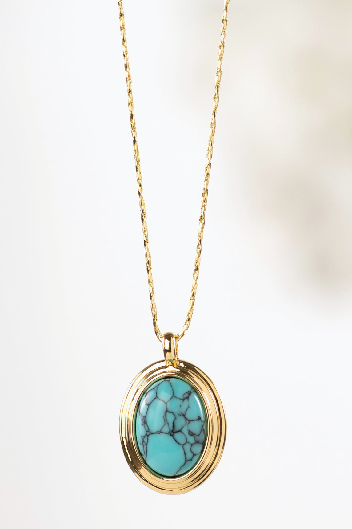 Turquoise Oval Charm