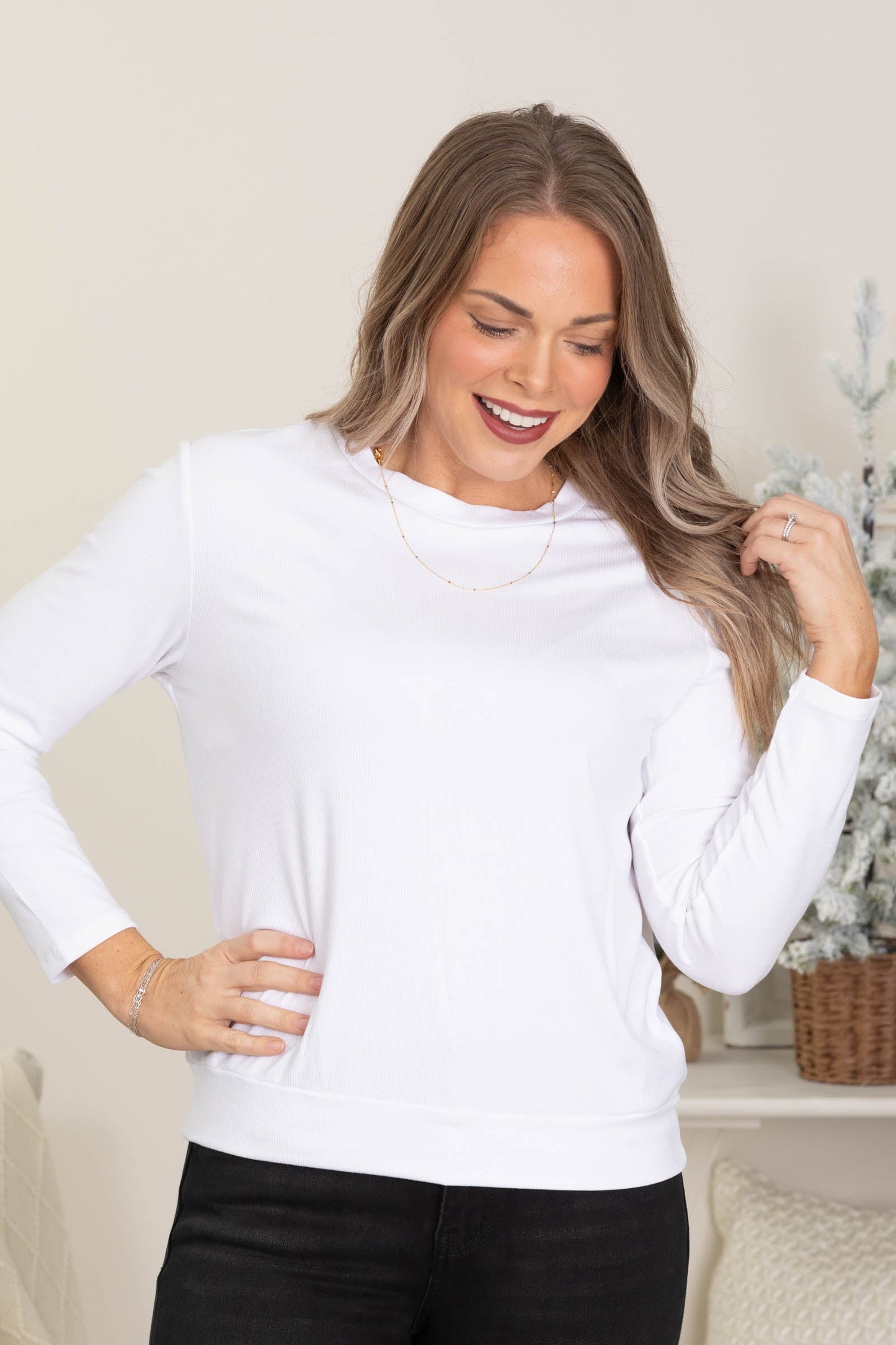 Ribbed Long Sleeve Ultimate Comfort Top