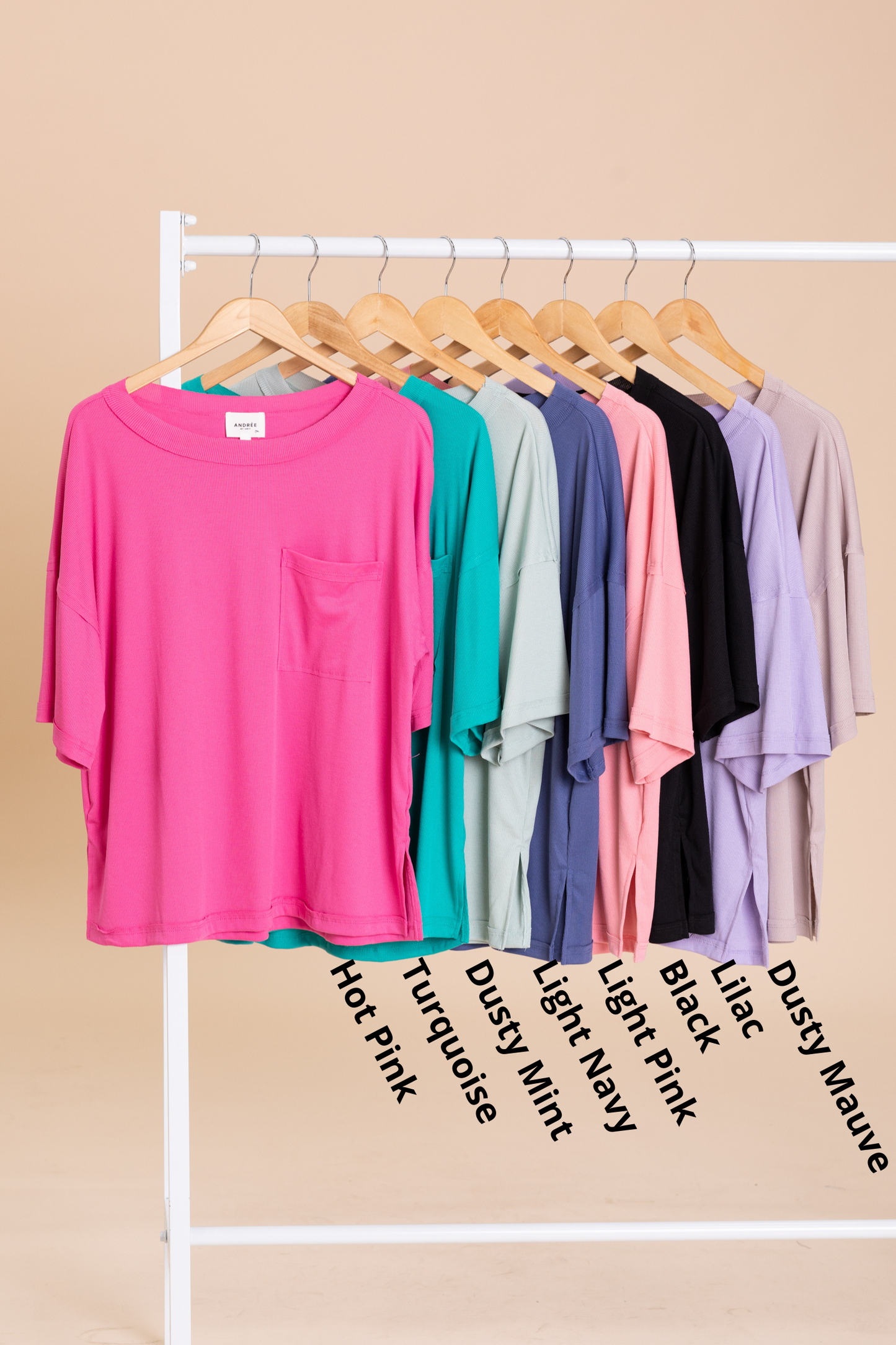 Oversized Ribbed Short Sleeve Knit Top