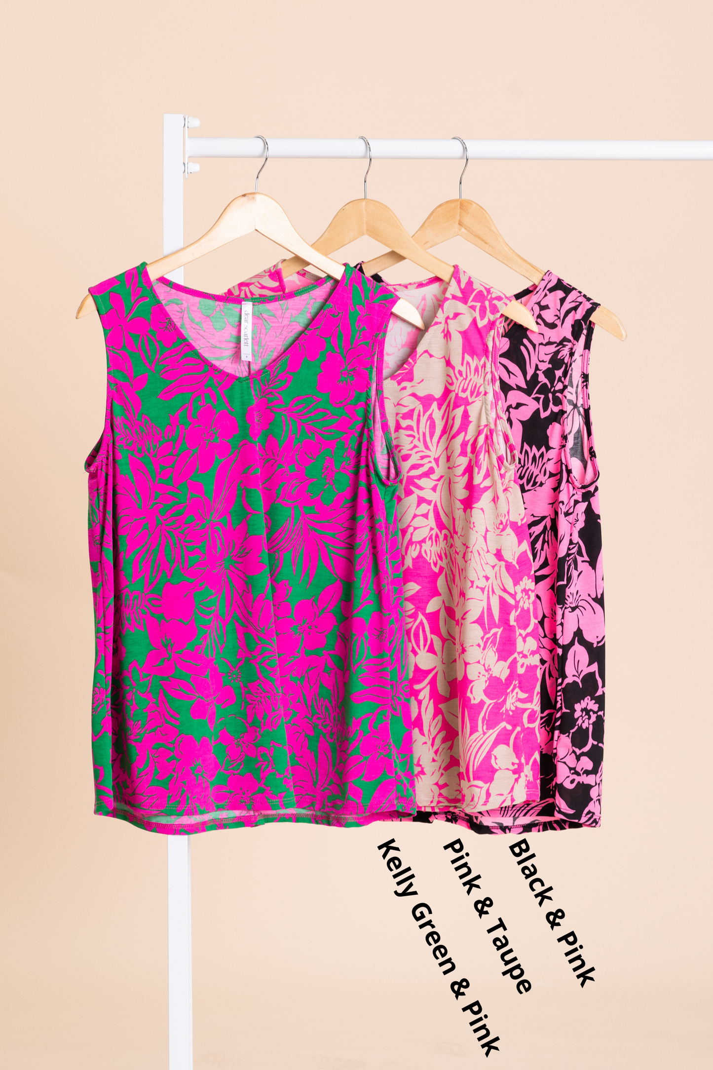 Floral Ivy Wrinkle Free Top