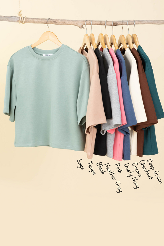 Short Sleeve Scuba Top