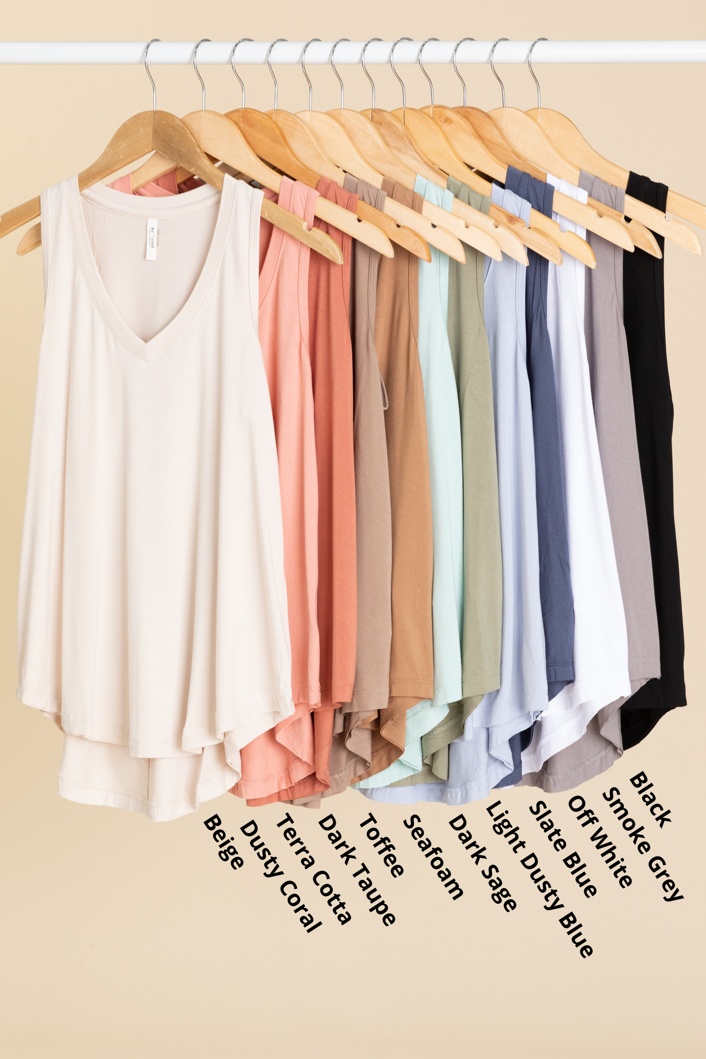 Soft V-Neck Knit Tank Top