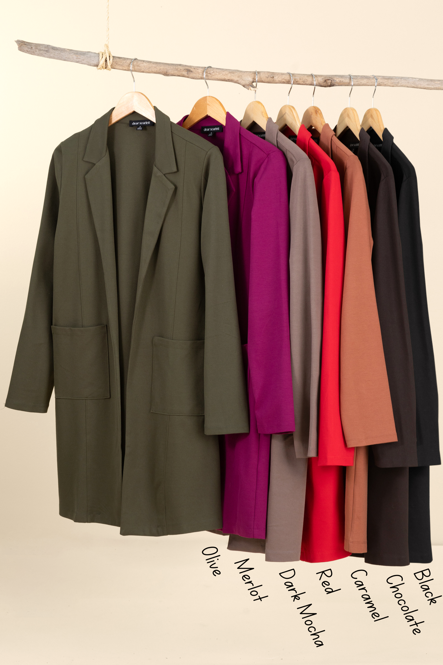 Lapel Front Pocket Cardigan Jacket