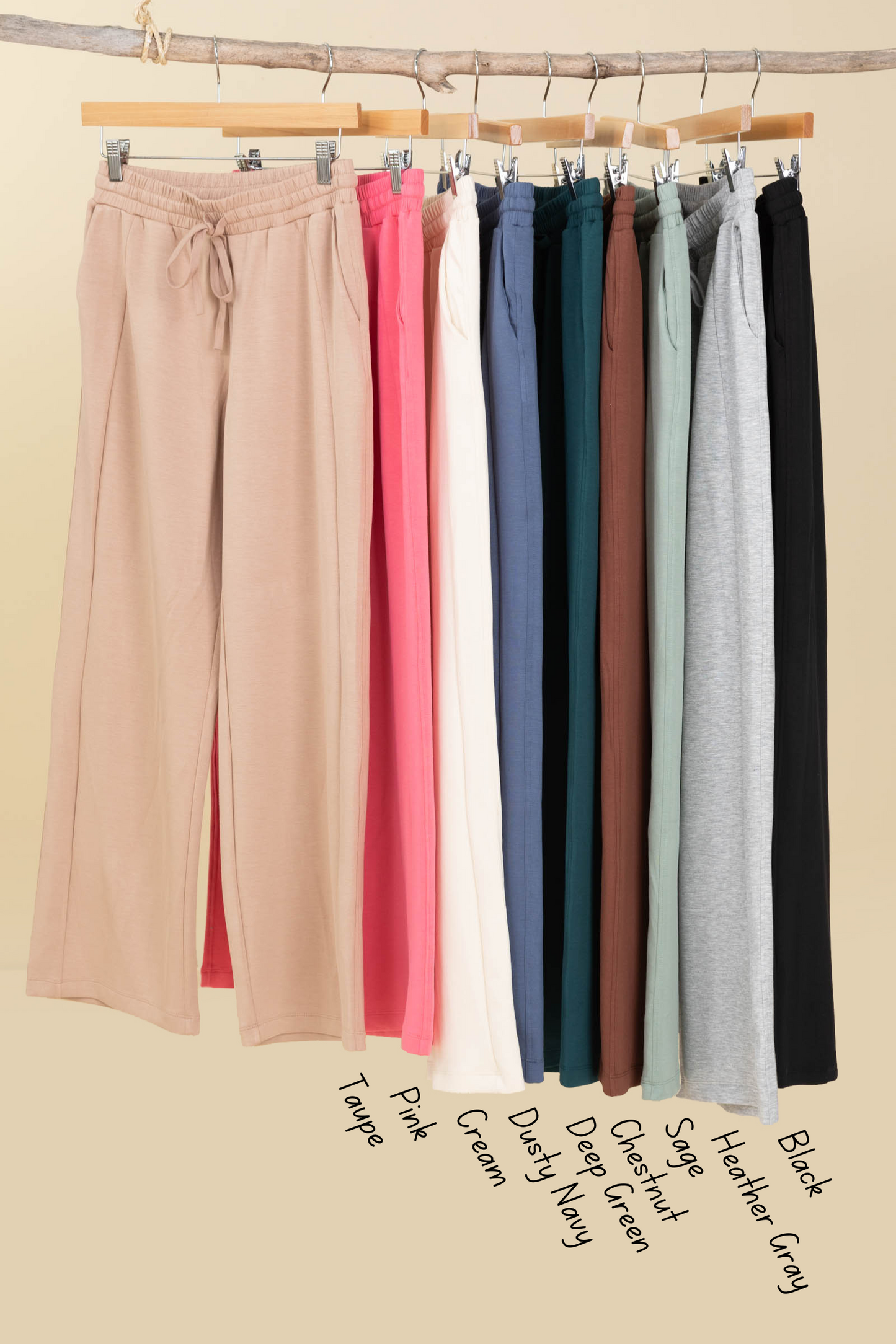 Lightweight Scuba Drawstring Pants