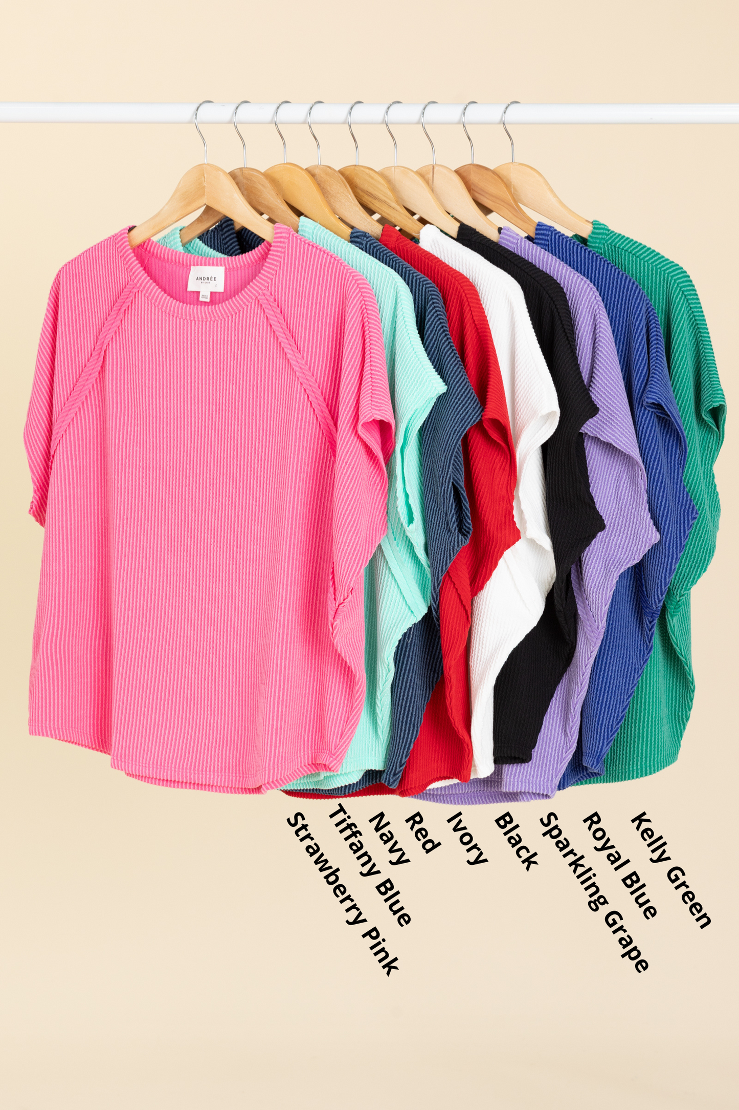 Ribbed Top With Seam Detail