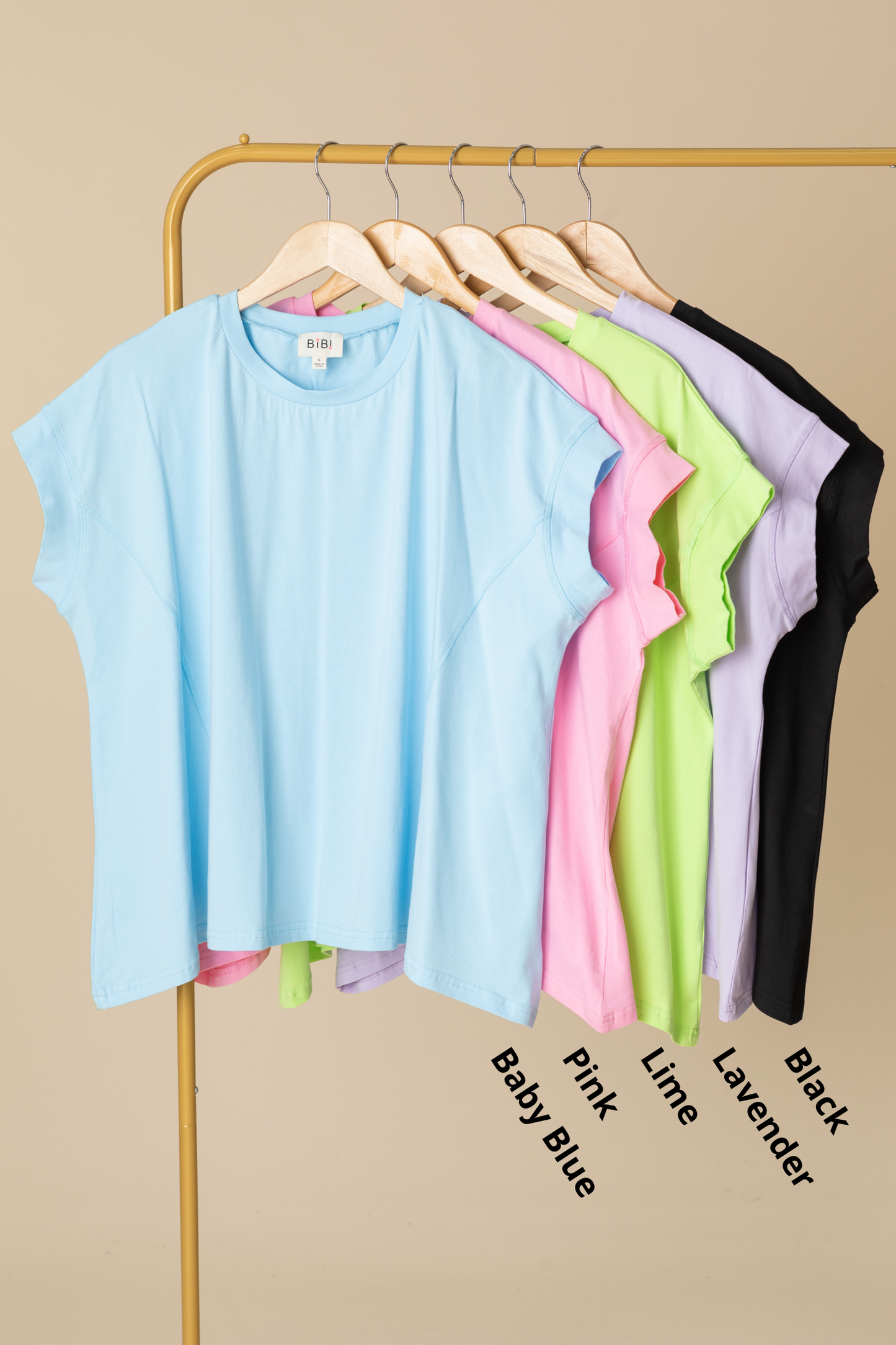 Knit Solid Outseam Stitch Detail Top